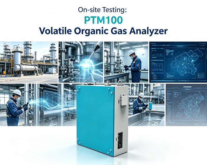 Med fokus på præcis VOC-kontrol muliggør PTM100-analysatoren for flygtige organiske gasser effektiv test på stedet på tværs af flere scenarier